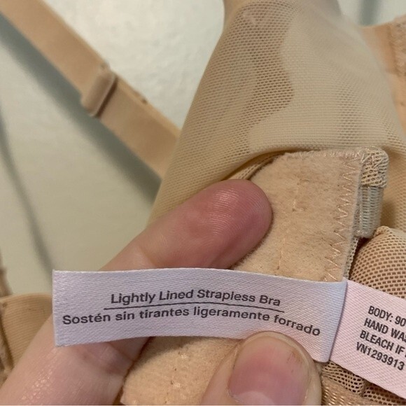 Auden lightly lined strapless bra size 34d - Picture 5 of 5